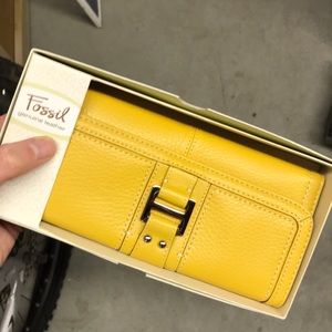 Fossil Leather Clutch/Wallet